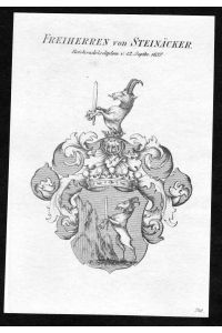 Freiherren von Steinäcker - Steinaecker Wappen Adel coat of arms heraldry Heraldik