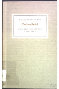 Pastoralbrief: Heimatlosigkeit und Seelsorge.