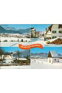 Gruss aus Ohlstadt Bayr. Alpen Mehrbildkarte