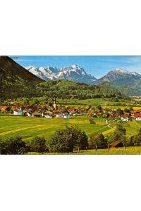 Ohlstadt / Oberbayern, gegen Zuhspitzgruppe und Kramer