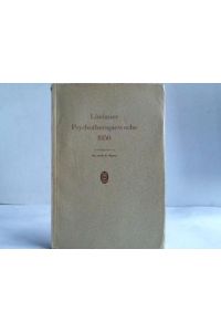 Lindauer Psychotherapiewoche 1950. Vorlesung und Vorträge