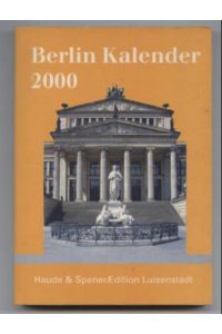 Berlin 2000 Taschenkalender.