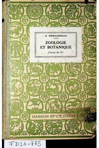 Zoologie et Botanique. Classes de Cinquième.
