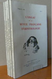 L'OISEAU ET LA REVUE FRANCAISE D'ORNITHOLOGIE. 1973 Vol. 43 - No. 1-4;  - Revue trimestrielle