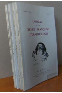 L'OISEAU ET LA REVUE FRANCAISE D'ORNITHOLOGIE. 1975 Vol. 45 - No. 1-4;  - Revue trimestrielle