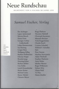 Samuel Fischer, Verlag (= Neue Rundschau 2011 / Heft 3)