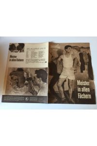 PROGRESS FILMPROGRAMM 132/63, MEISTER IN ALLEN FÄCHERN, Broschur