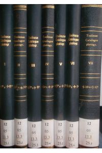 Catalogue photographique du ciel. Coordonnees rectilignes (7 tomes/ 7 Bände) - Tome I - VII.