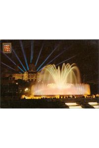 1068107 Barcelona , Brunnen und Nationalpalast von Montjuic