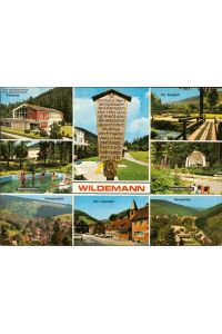 1058908 Wildemann, Wassertreten, Ortsansicht, Kurhaus Mehrbildkarte