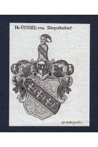 Hn. Gugel von Diepoltsdorf - Gugel Brand Diepoltsdorf Brandt Wappen Adel coat of arms Kupferstich heraldry Heraldik