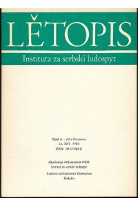 Letopis. Instituta za serbski ludospyt co. 30/1-1983