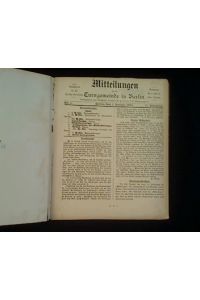 Mitteilungen für die Turngemeinde in Berlin. 11. Jahrgang 1889 vollständig. Hefte 1 - 24; gebunden.