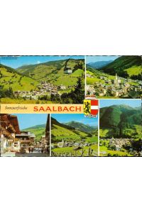 1047053 - Sommerfrische Saalbach , Saalbach mit Schattbergseilbahn , Saalbach. . .