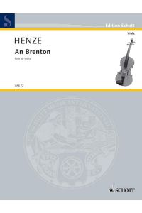 An Brenton  - Solo für Viola, (Serie: Viola-Bibliothek), (Reihe: Edition Schott)