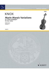 Marin Marais Variations  - on Folies d`Espagne, (Serie: Viola-Bibliothek), (Reihe: Edition Schott)