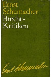 Brecht-Kritiken.   - Herausgegeben von Dr. Christa Neubert-Herwig.