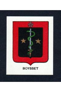 Boysset - Boysset Boisset Wappen Adel coat of arms heraldry Lithographie blason