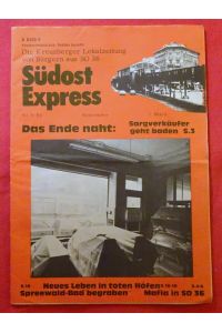 Südost Express. Die Kreuzberger Lokalzeitung von Bürgern aus SO 36. Nr. 9/1981 September