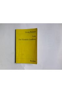 Lenz; Der Hessische Landbote.   - Mit e. Nachw. von Martin Greiner / Universal-Bibliothek ; Nr. 7955
