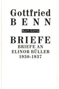 Briefe an Elinor Büller, 1930 - 1937.