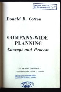 Company-Wide Planning, Concept and Process