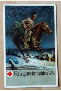 Ansichtskarte AK Kriegsweihnachten 1916 (Künstlerkarte F. K.  Offizielle Postkarte Ortssammellkomittee Nürnberg vom Roten Kreuz)