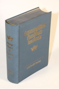 Genealogisches Handbuch der Adeligen Häuser. Adelige Häuser B Band 3.