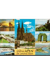 1076625 Köln, Bonn, Bundshaus, Siebengebirge, Dom, Drachenfels Mehrbildkarte