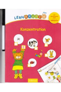 Lernraupe - Konzentration: Mit abwischbarem Stift (Kindergarten-Lernraupe)