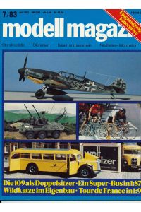 modell magazin. Standmodelle - Dioramen - bauen und sammeln - Neuheiten-Informationen. hier: Heft 7/1983.