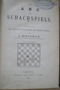 Das ABC des Schachspiels. Anleitung zur raschen Erlernung des edlen Spiels.