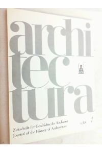 Architectura : Zeitschrift für Geschichte der Baukunst 1/88
