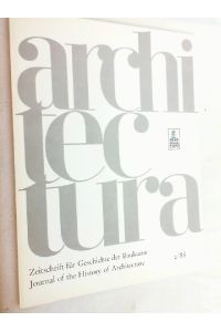 Architectura : Zeitschrift für Geschichte der Baukunst 2/88