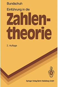Einführung in die Zahlentheorie.   - Springer-Lehrbuch.
