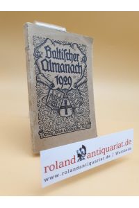 Baltischer Almanach 1929.