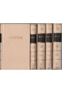 Goethes Werke in zwölf Bänden. Bände 1 bis 12 Bände komplett.   - Ausgewählt und eingeleitet von Helmut Holtzhauer.
