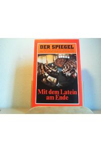 Mit dem Latain am Ende. Spiegel Serie über Krise und Zukunft der deutschen Hochschulen.