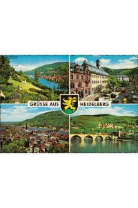 1121401 verschiedene Ansichten Heidelberg Mehrbildkarte