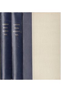 Goethes Werke. PROSA erster u. zweiter Teil. (2 Bücher)