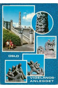 1130827 Oslo - Vigelandsanlegget, verschiedene Ansichten Mehrbildkarte