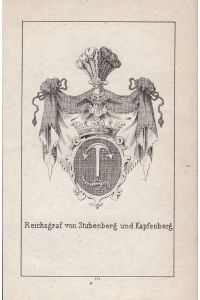 Reichsgraf von Stubenberg und Kapfenberg - Stubenberg Steiermark Kapfenberg Wappen heraldry Heraldik coat of arms Adel