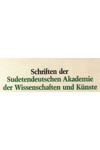 Sudetendeutsche Pionierleistungen im Kraftfahrzeugbau.   - Schriften der Sudetendeutschen Akademie der Wissenschaften und Künste, Band 2.