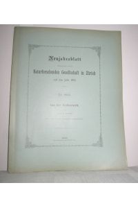 114. Neujahrsblatt der Naturforschenden Gesellschaft auf das Jahr 1912 (Aus der Wolkenwelt)