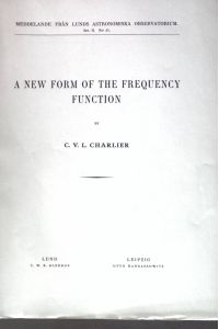 A new form of the frequency function;  - Meddelande Fran Lunds Astronomiska Observatorium, Ser. II, Nr. 51;
