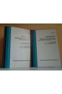 AFR-Berichte - Elementanalyse von Schwebstäuben - Erste Ergebnisse des AFR-Luftstaub-Verbundprogramms LVPr + Vollständige Analysenergebnisse des AFR-Luftstaub-Verbundprogrammes LVPr  - 2 Bücher
