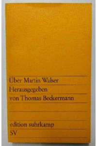 Über Martin Walser.