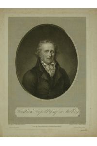 Bildnis des Grafen Friedrich Leopold zu Stolberg. Brustbild in Oval. Kupferstich von J. G. Müller nach Rincklage.