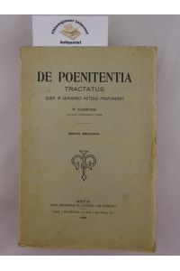 De Poenitentia Tractatus quem in Seminario Metensi proponebat P. Chrétien.   - Editio Secunda.