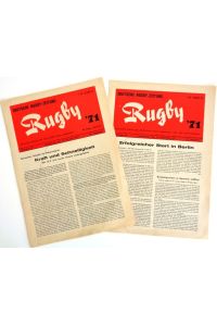 Deutsche Rugby-Zeitung (1971) - Amtliches Organ des Deutschen Rugby-Verbandes und der Unterverbände.   - 2 Ausgaben von 1971: Nr. 18 + 19.